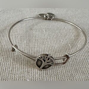 Alex and Ani Silver Tree Charm Bracelet